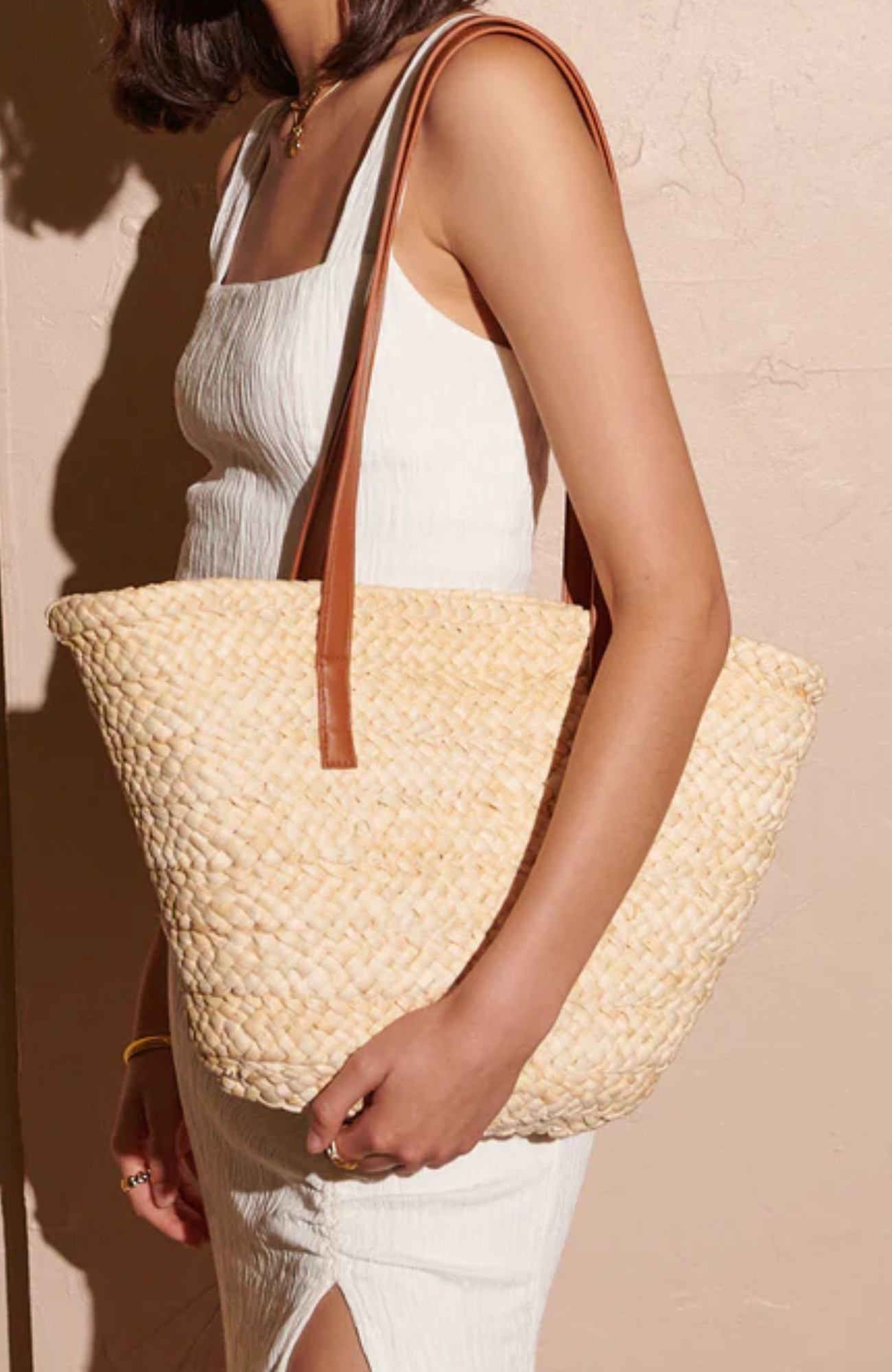 Annie Large Straw Bag Natural