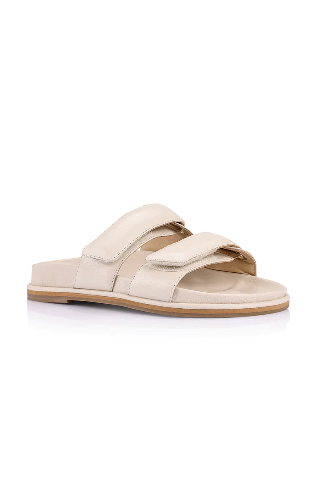 Rio Footbed Sandals Beige