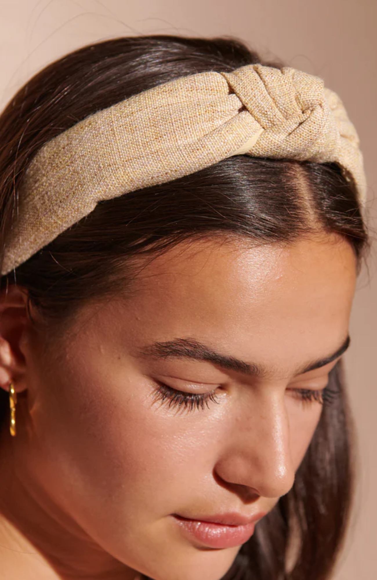 Alana Twist Headband Beige