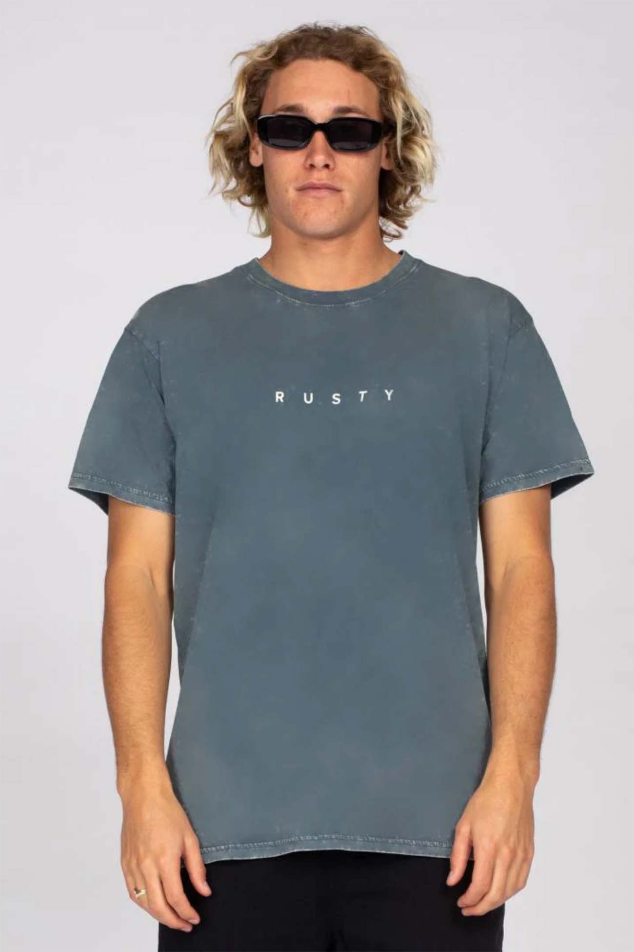 Acid Cut Short Sleeve Tee Stormy