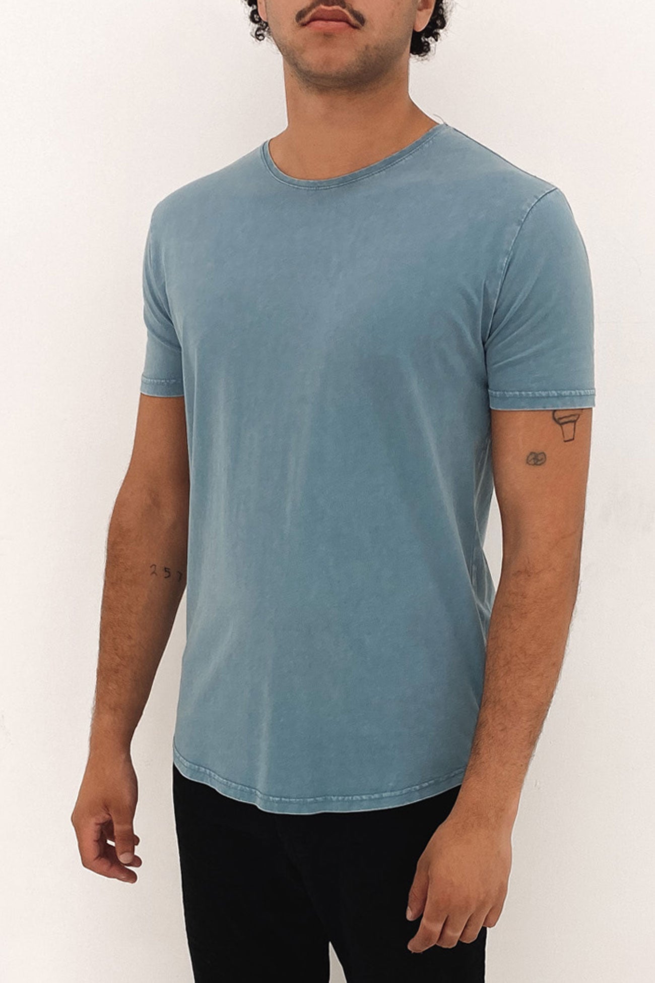 Acid Tail Tee Washed Blue