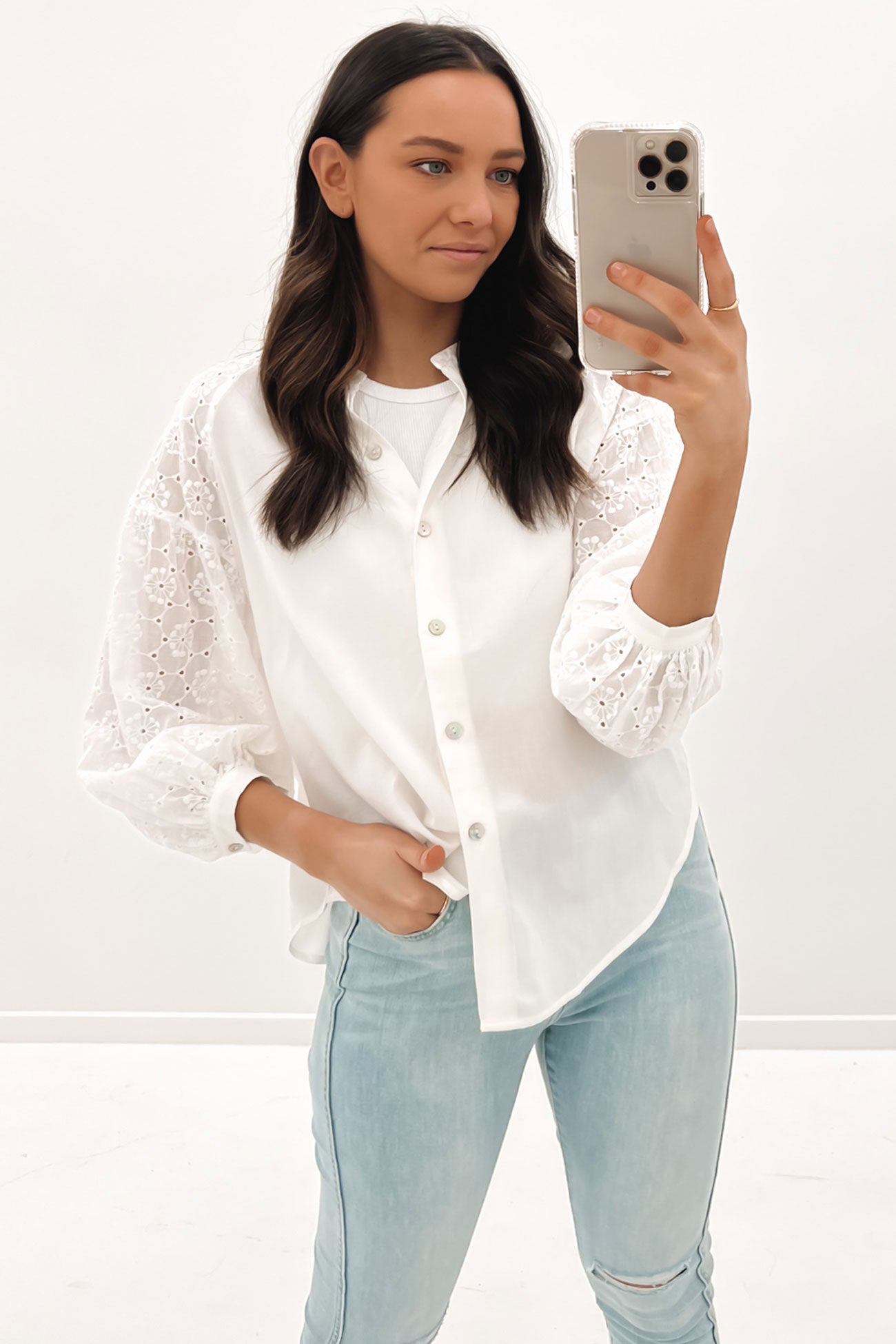 Adelaide Top White