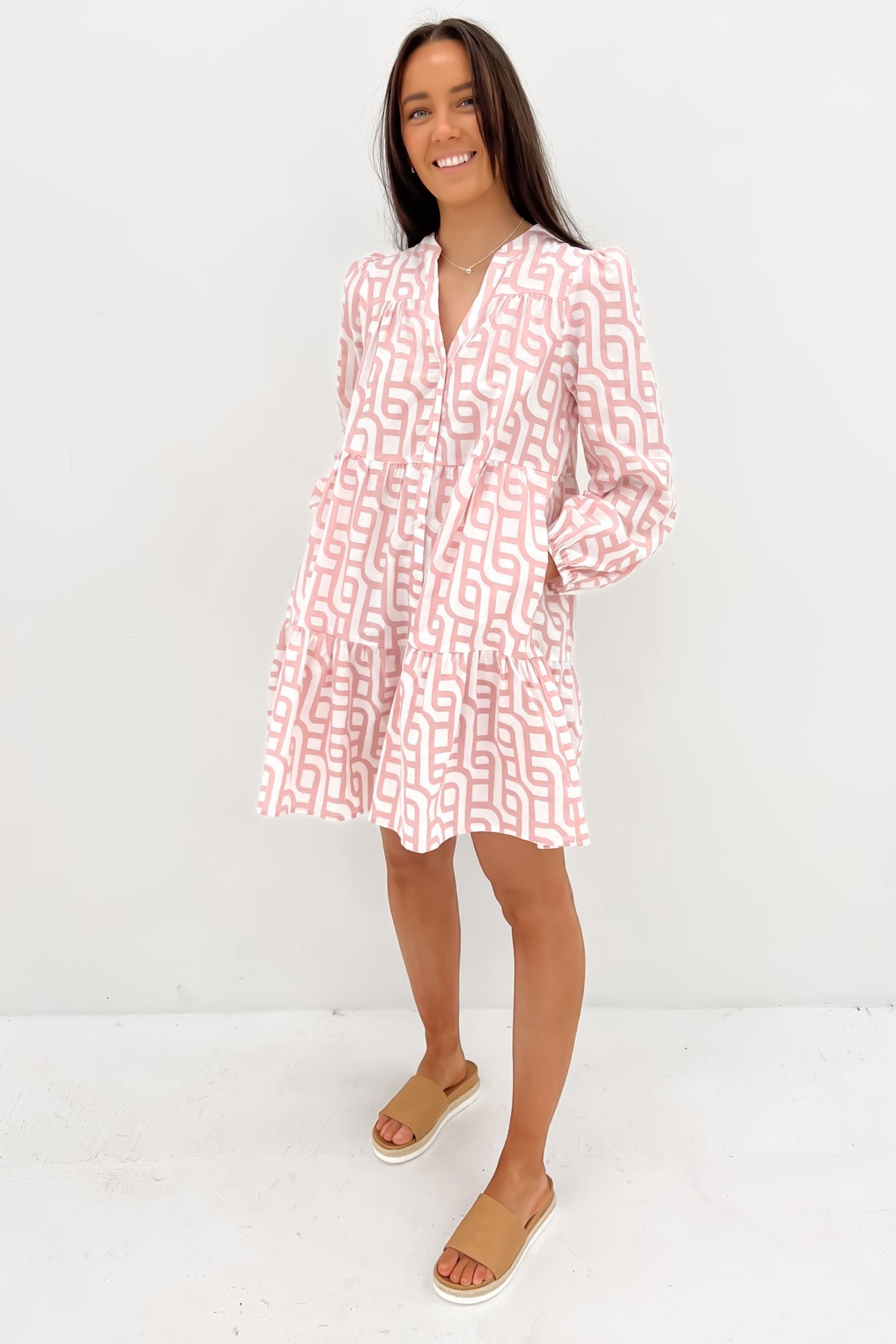 Alanah Mini Dress Pink