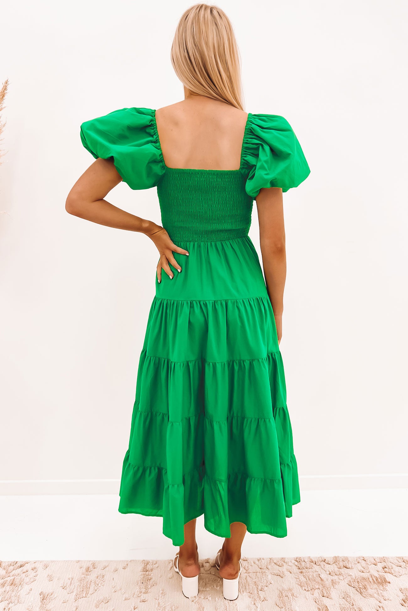 Alessandra Midi Dress Green