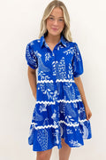 Alice Mini Dress Blue Sea