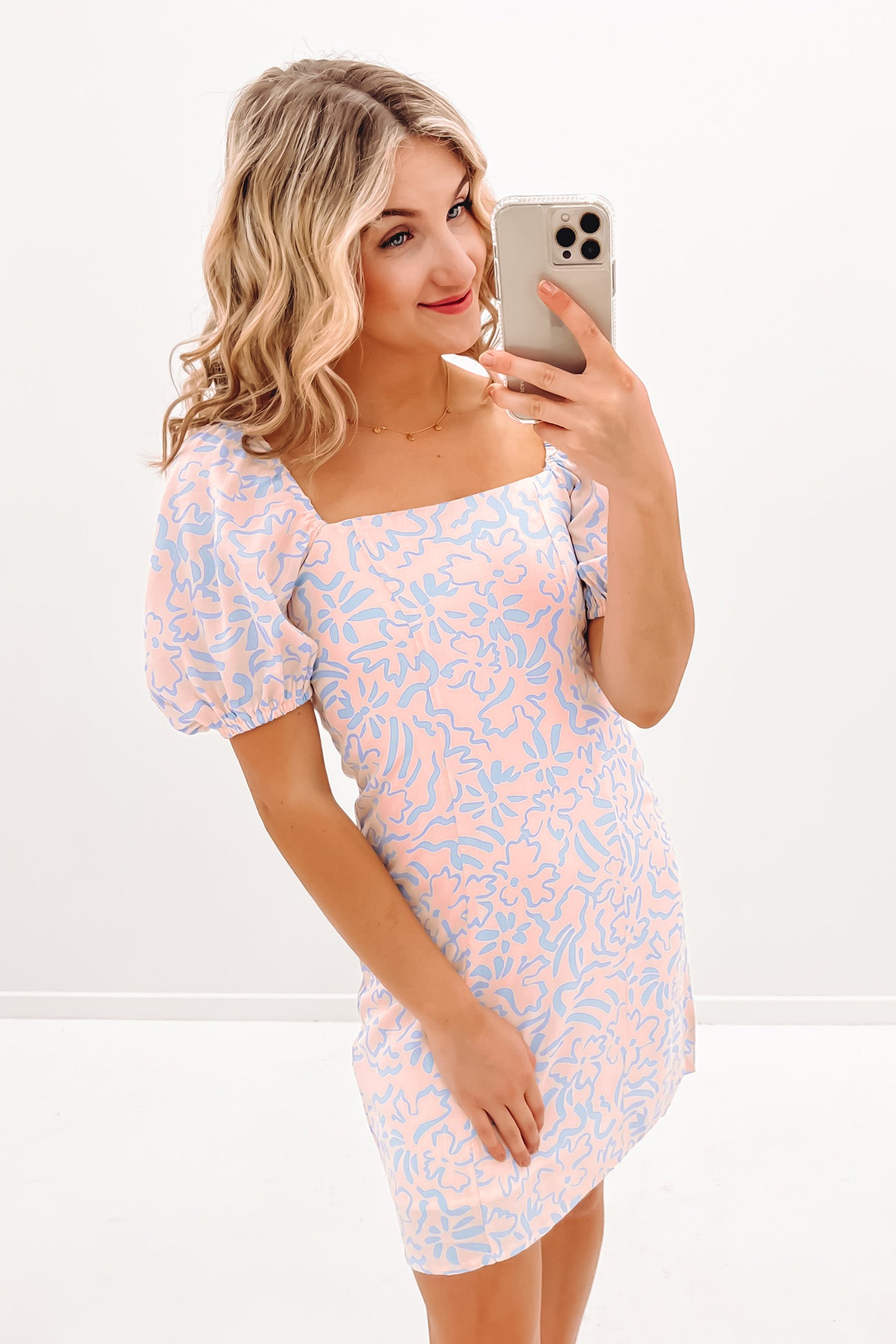 Alice Mini Dress Blush