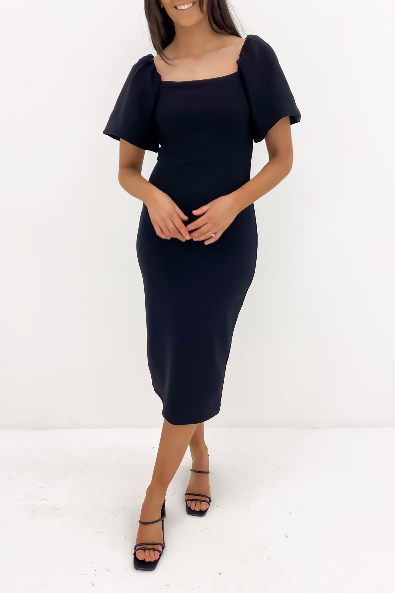 Alix Midi Dress Black