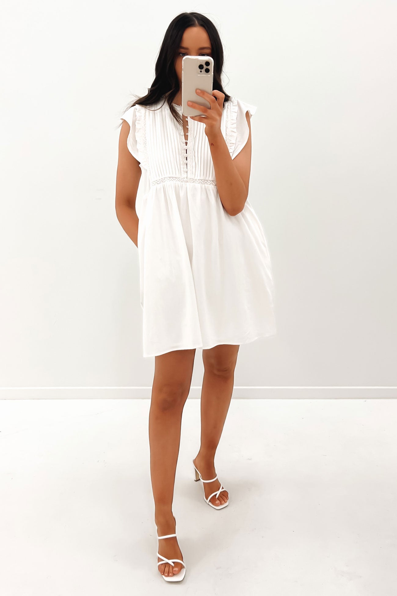 Alix Mini Dress White