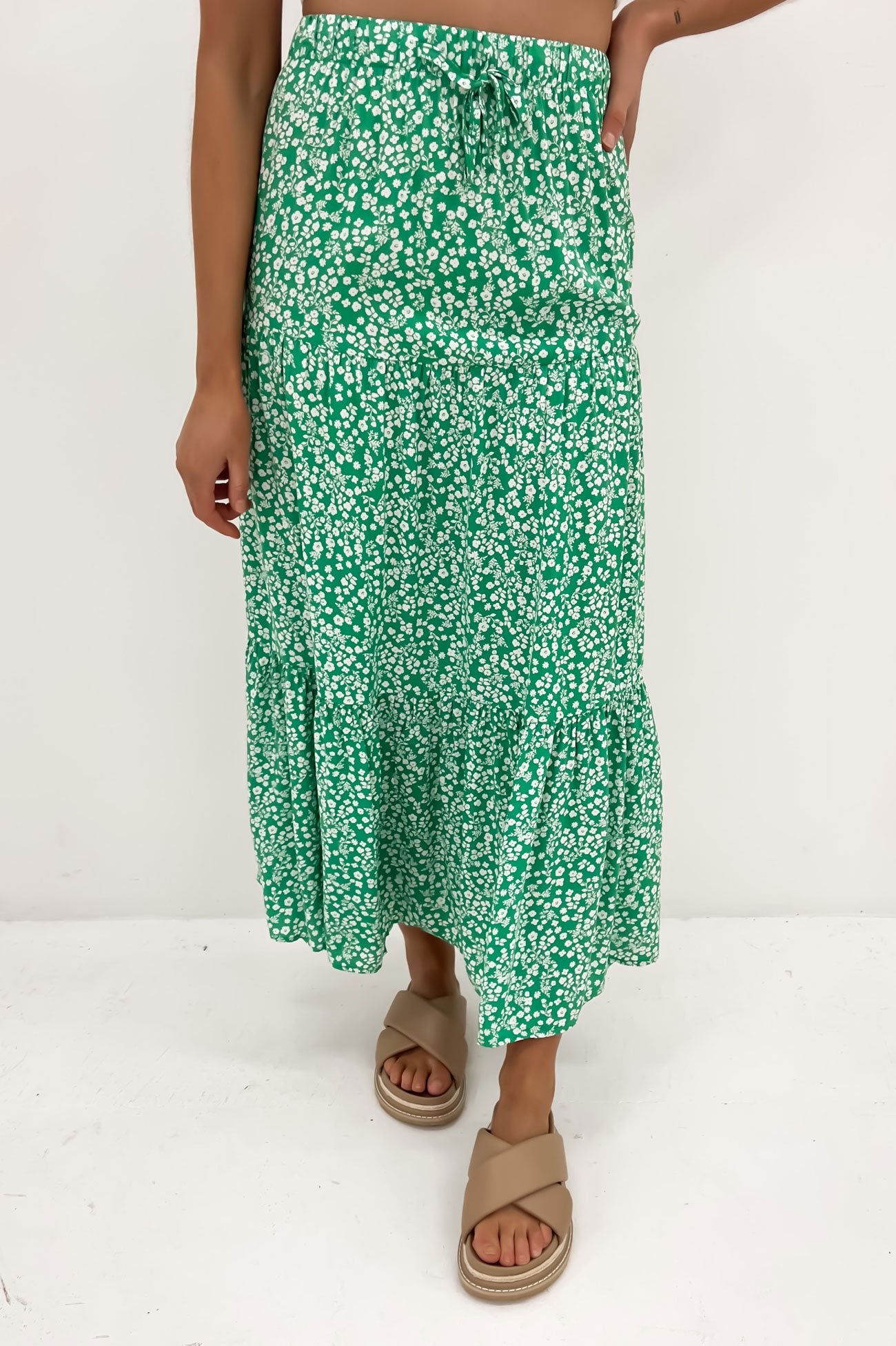 Amalfi Maxi Skirt Green