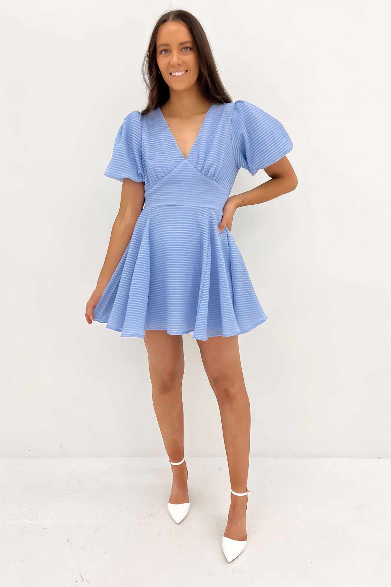 Amanda Mini Dress Blue