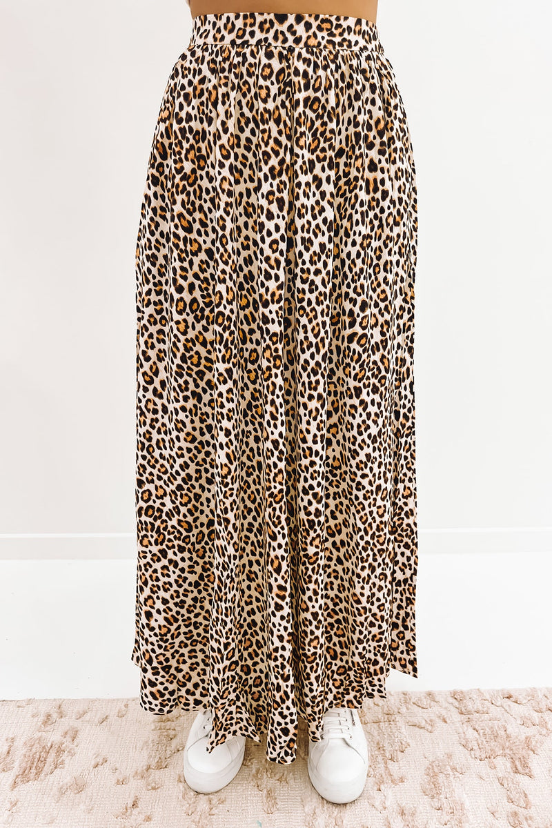 Angelina Maxi Skirt Leopard