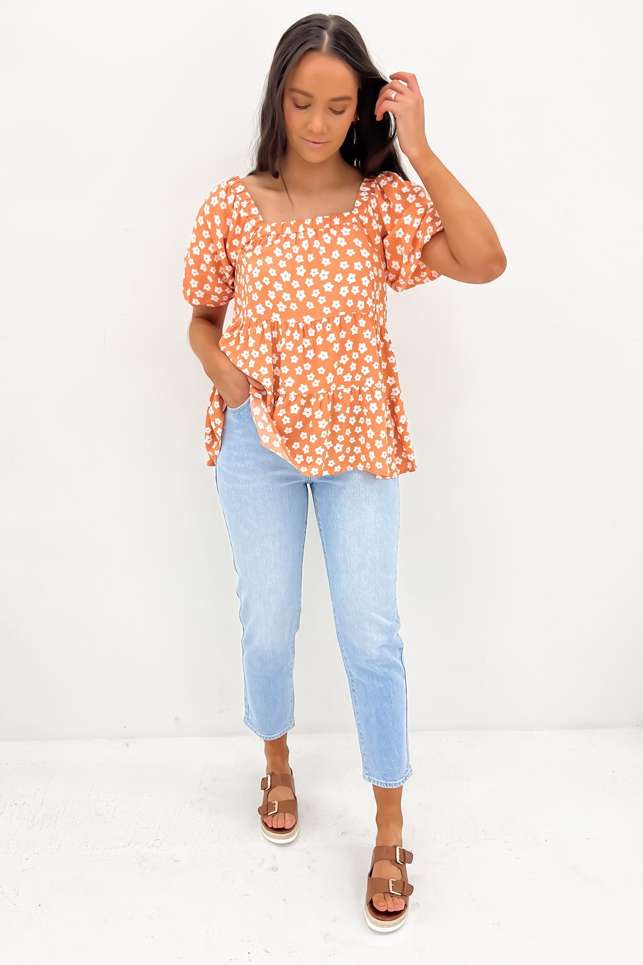 Anisa Top Orange