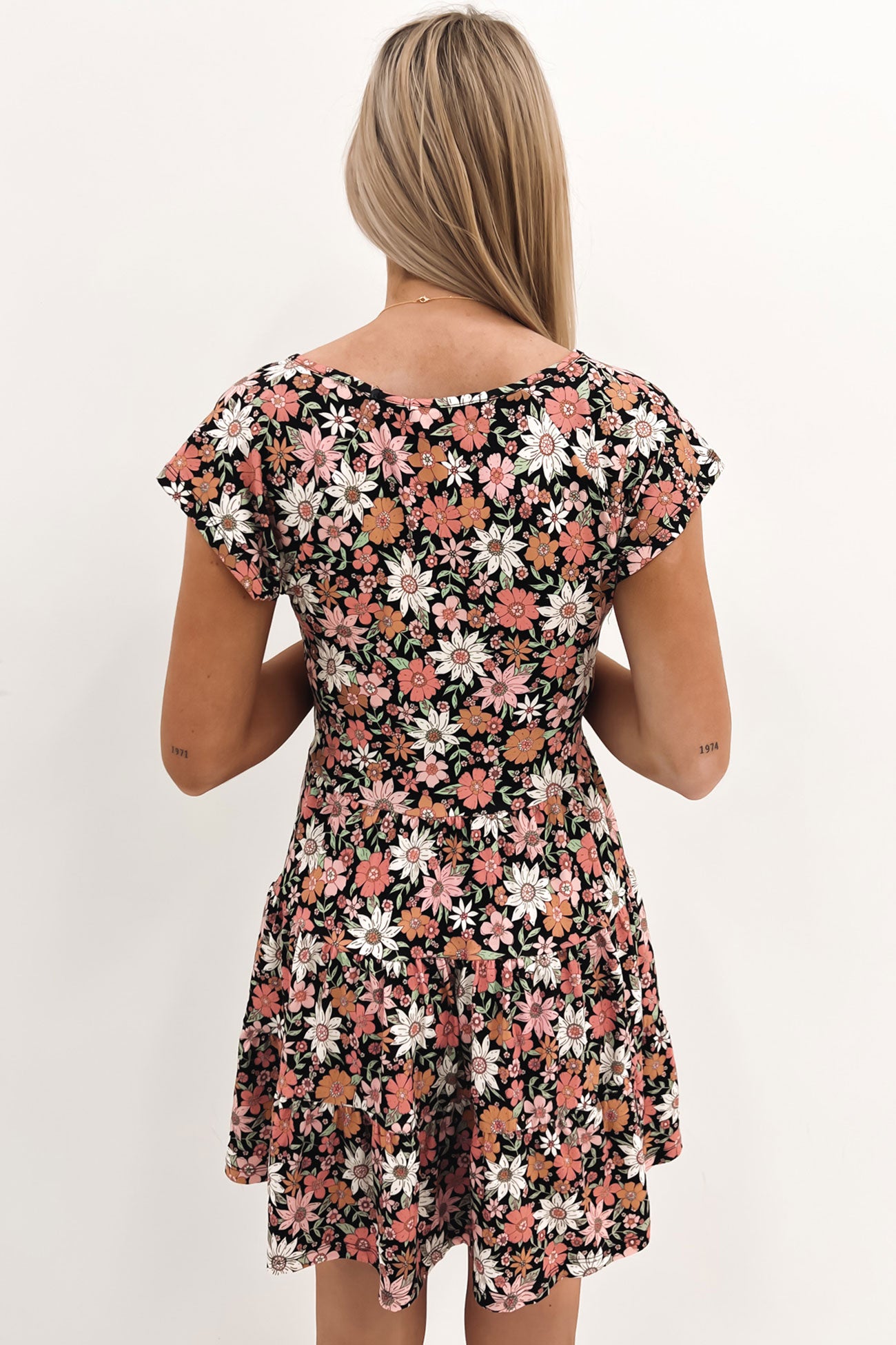 Annie Floral Mini Dress Print