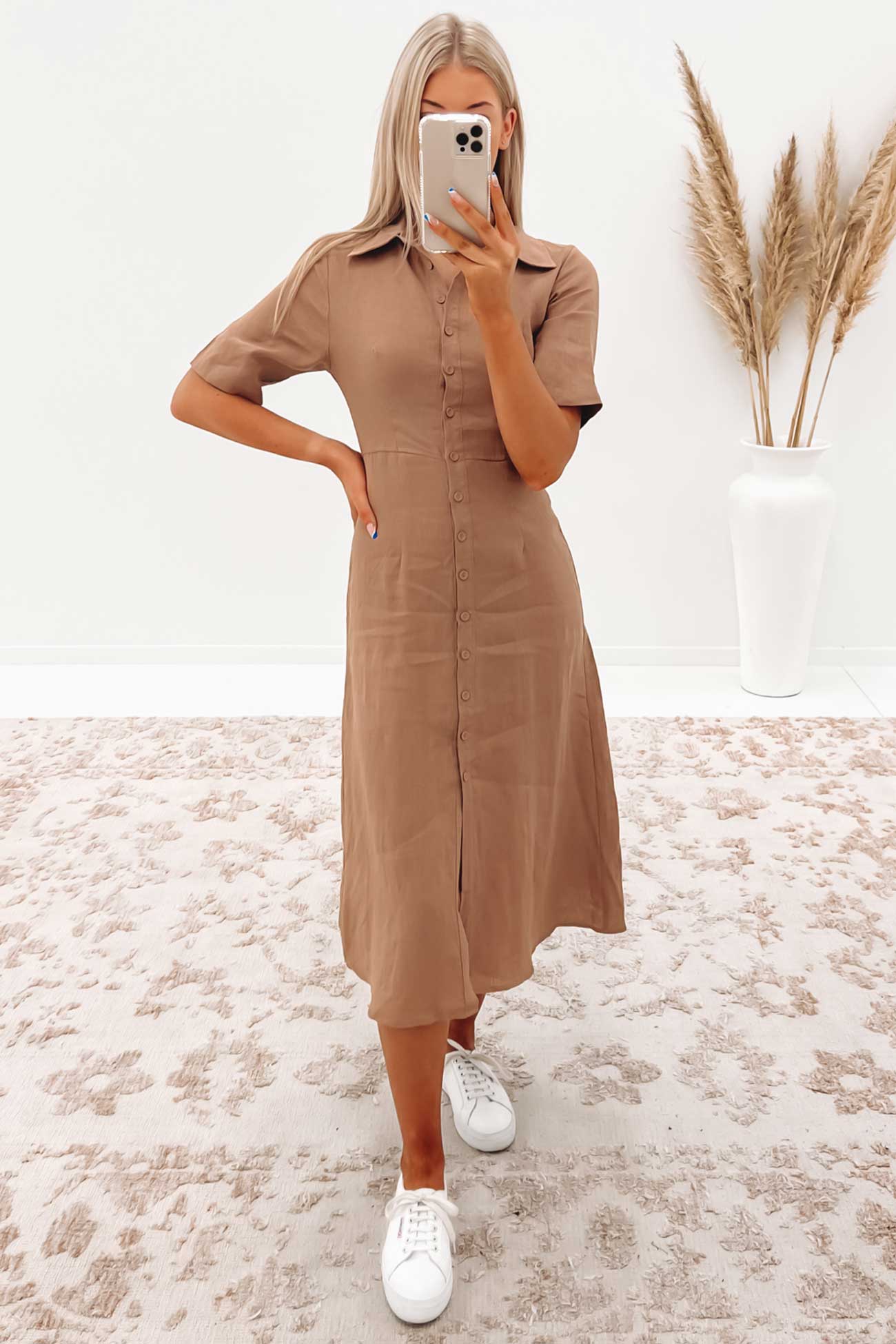 Ari Midi Dress Mocha