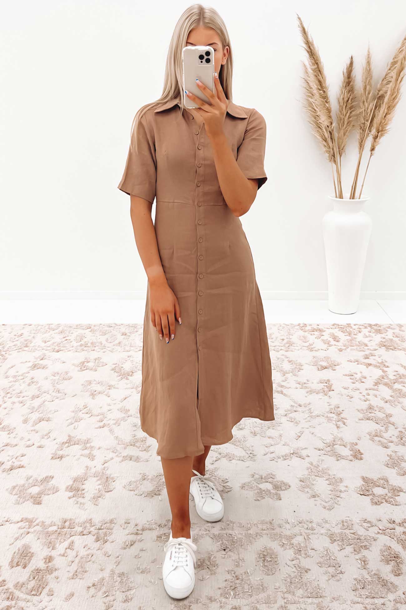 Ari Midi Dress Mocha