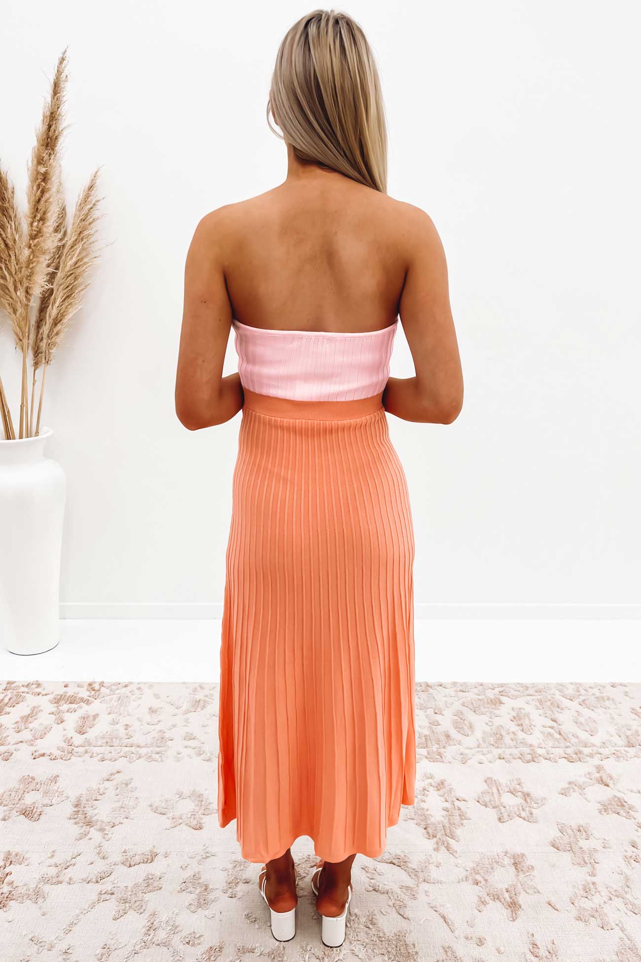 Asher Midi Dress Orange