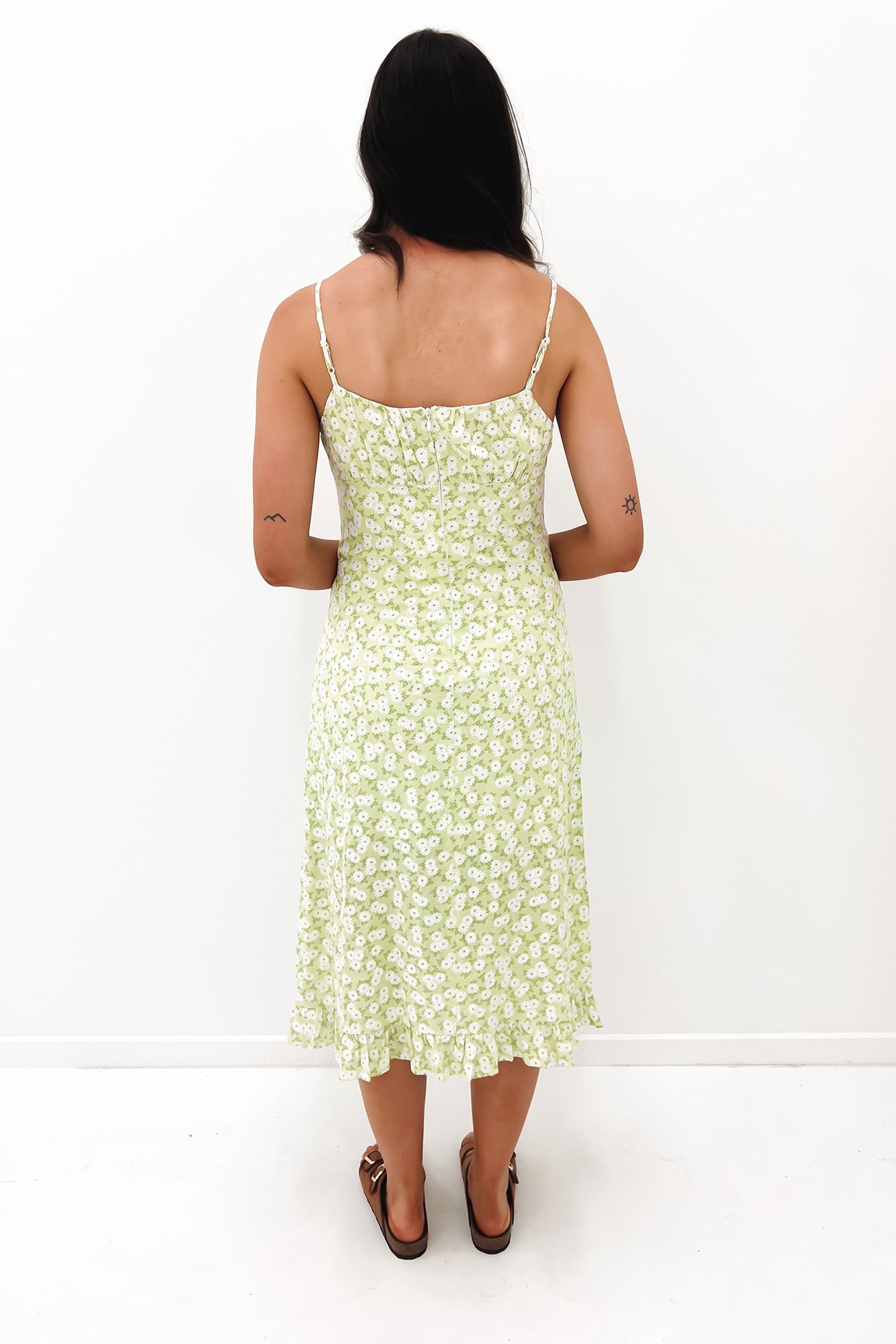 Audrie Midi Dress Green