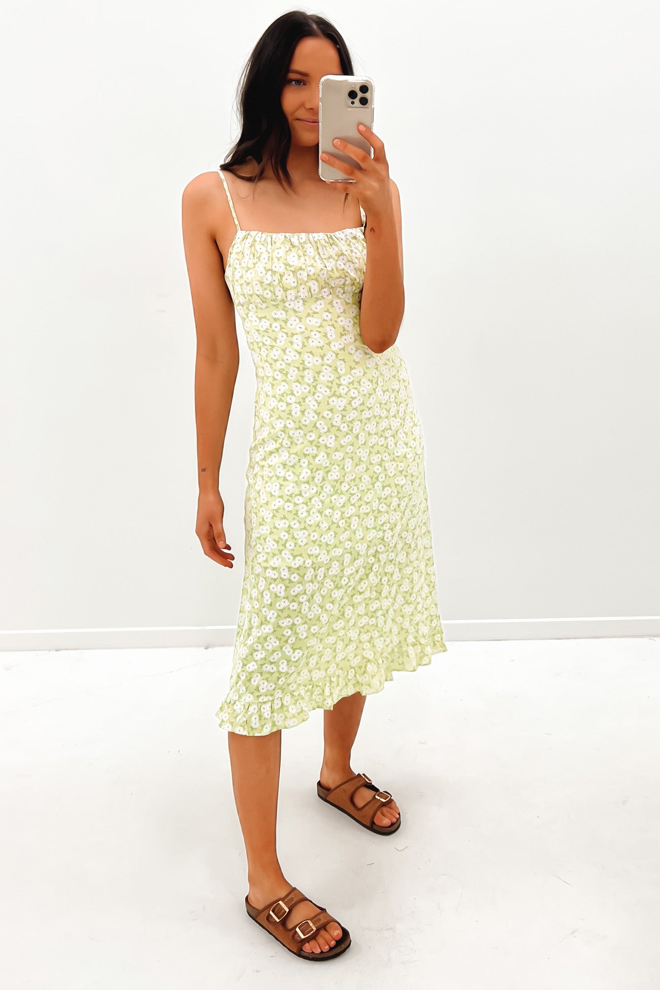 Audrie Midi Dress Green