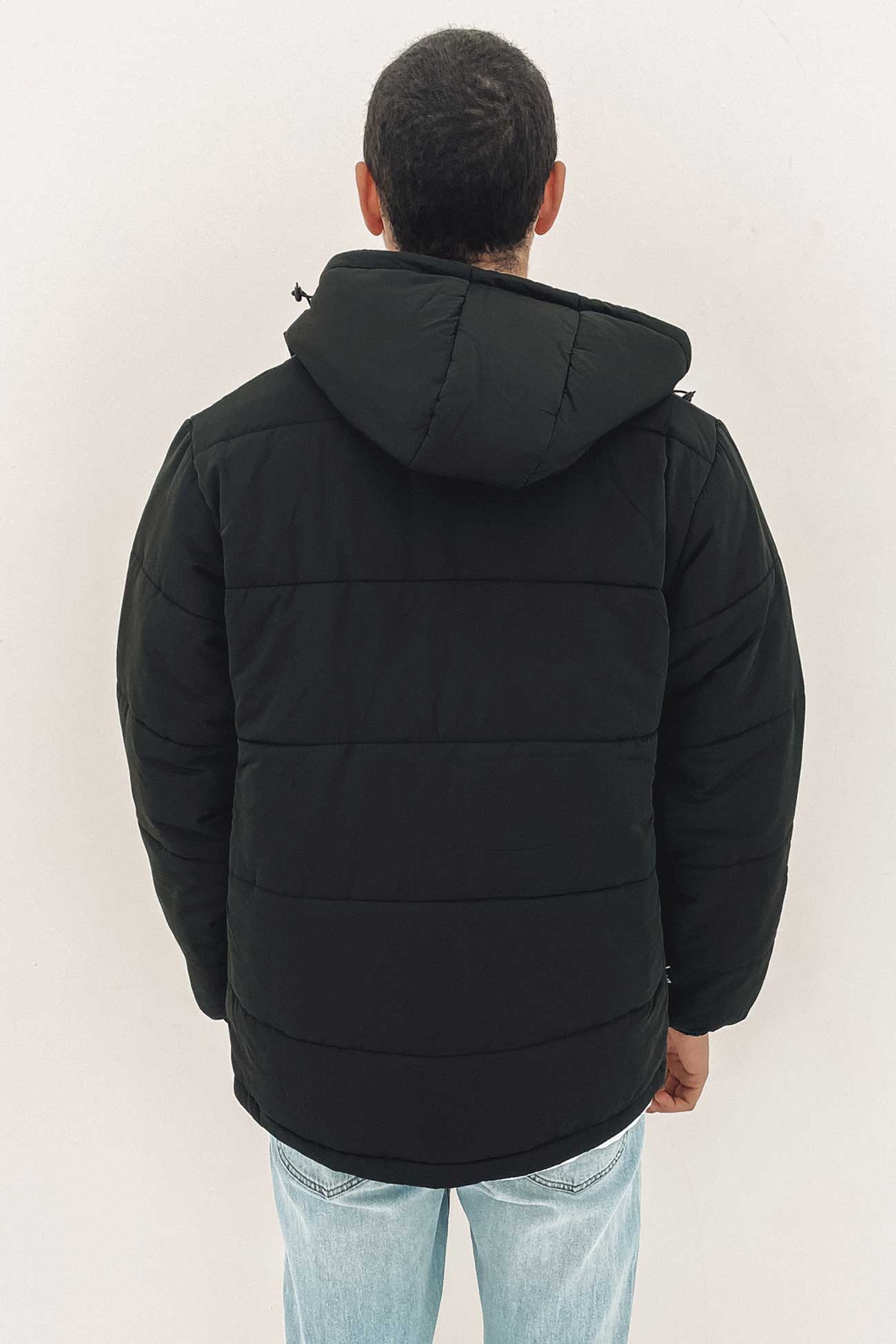 Aurora Hooded Puffa Jacket Black