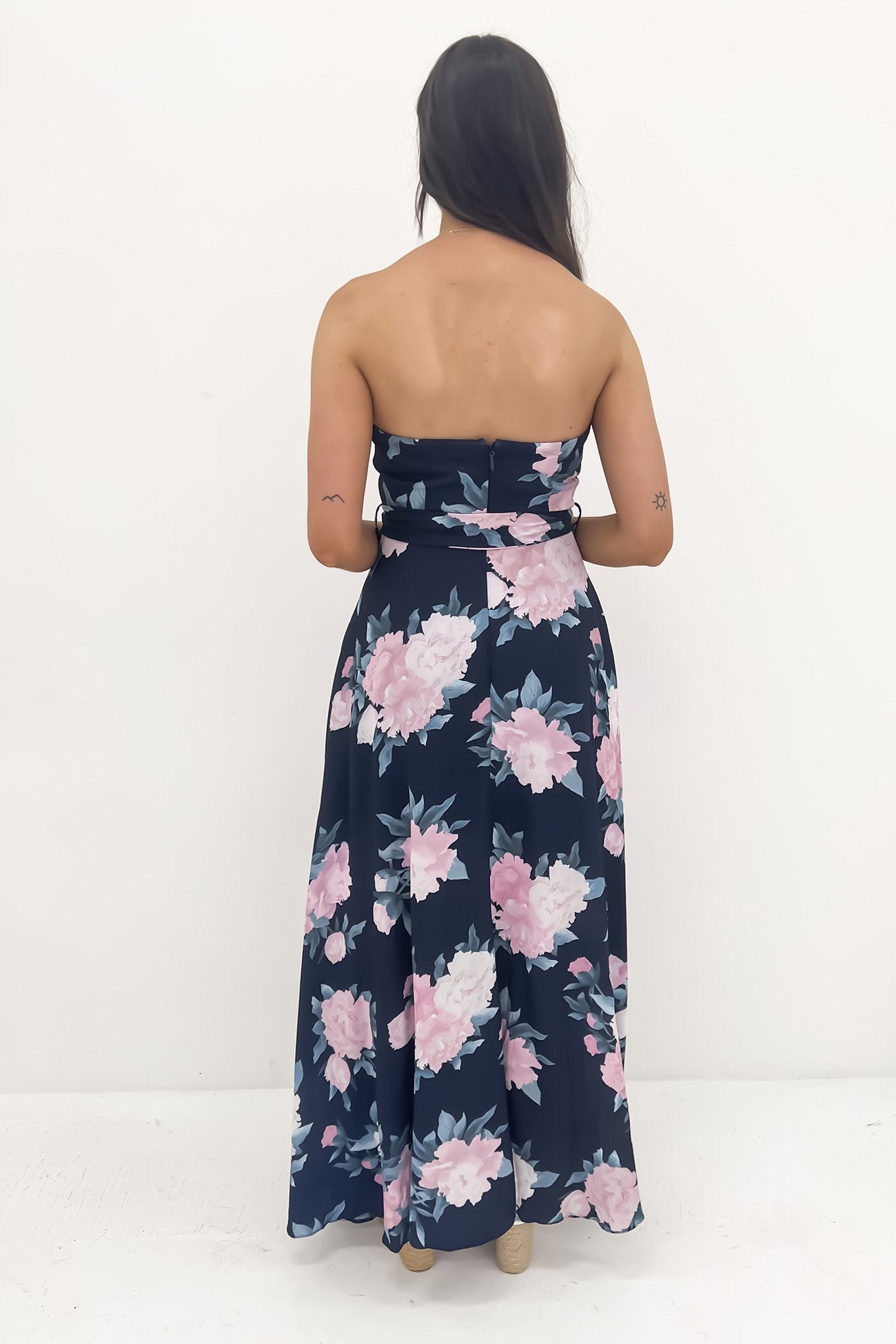 Aurora Maxi Dress Navy Floral