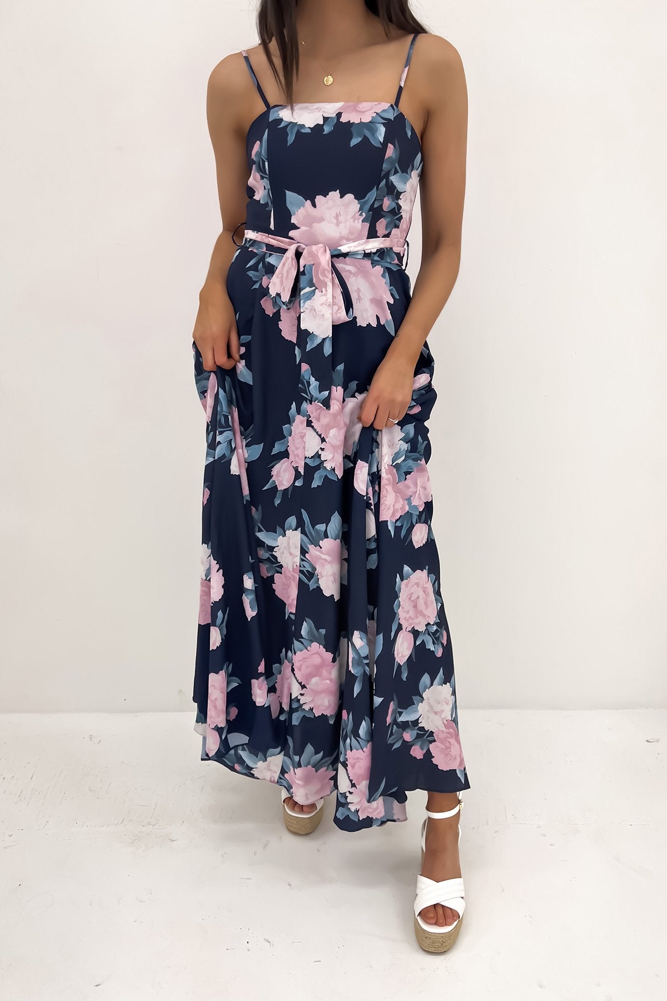 Aurora Maxi Dress Navy Floral