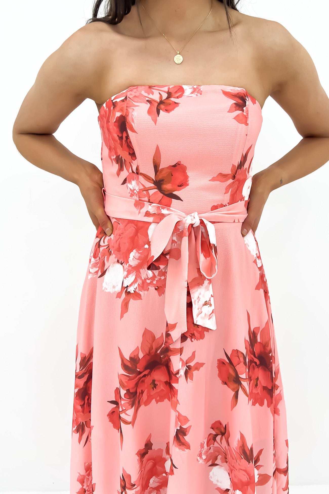 Aurora Maxi Dress Pink Floral