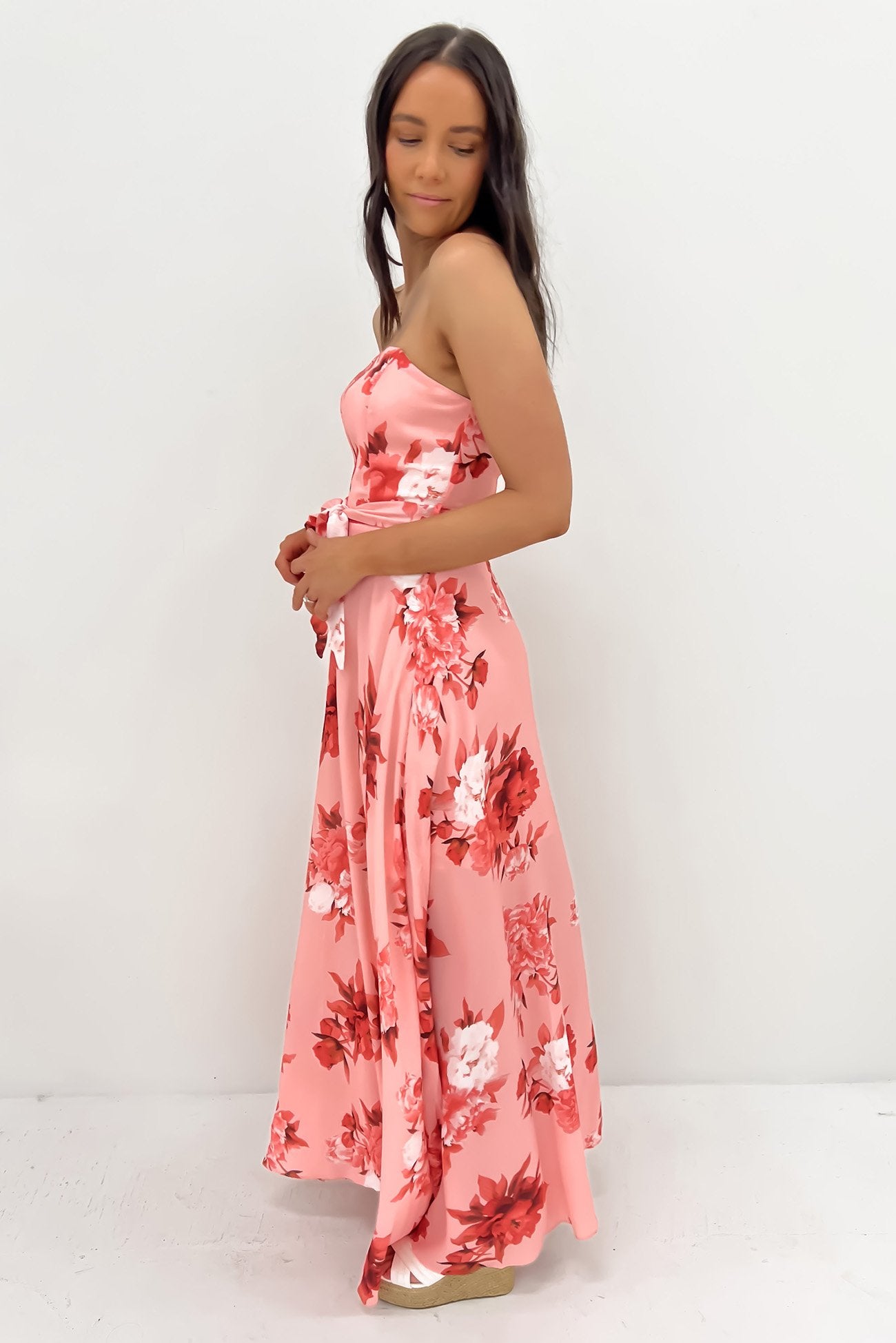 Aurora Maxi Dress Pink Floral