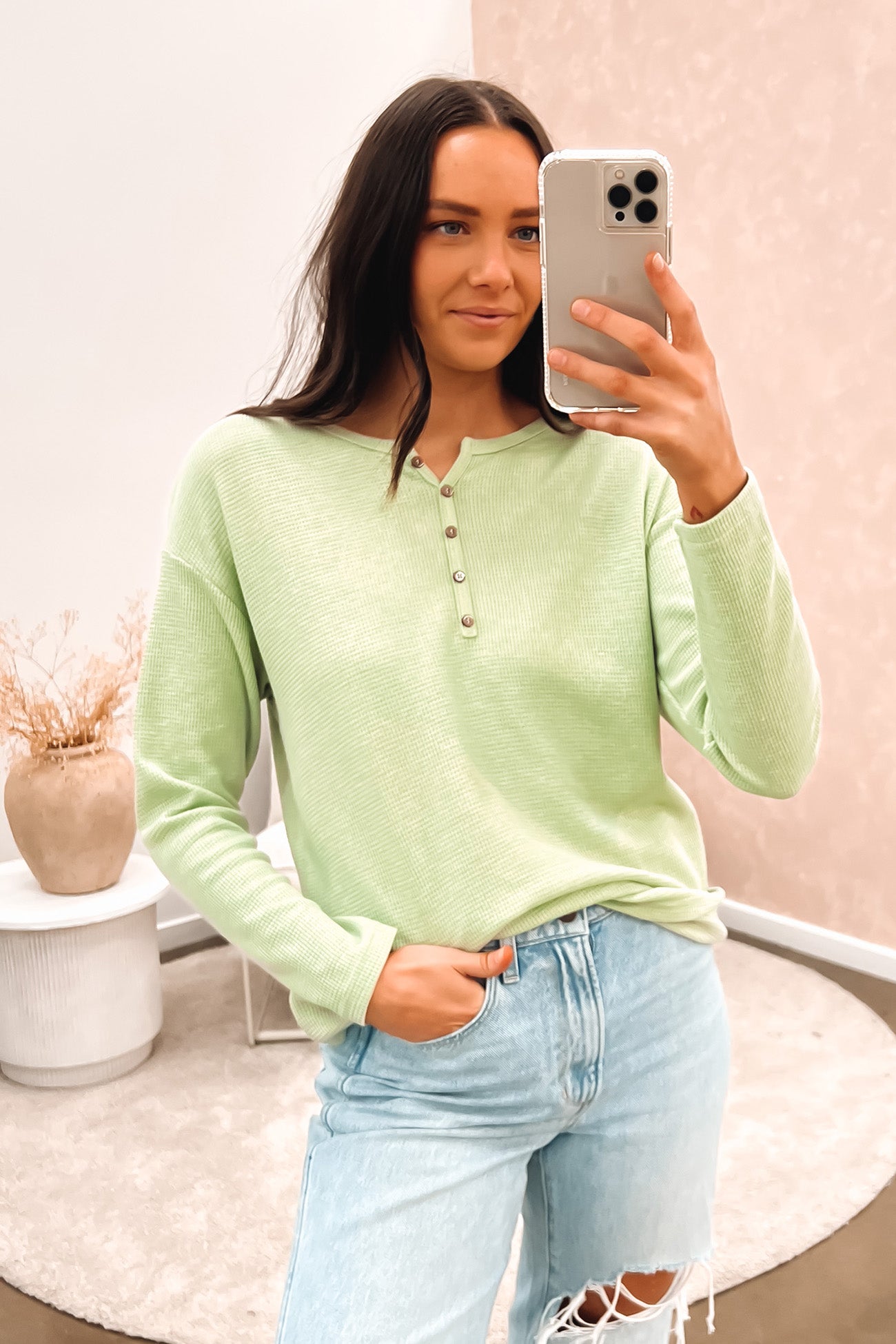 Avery Long Sleeve Top Sage