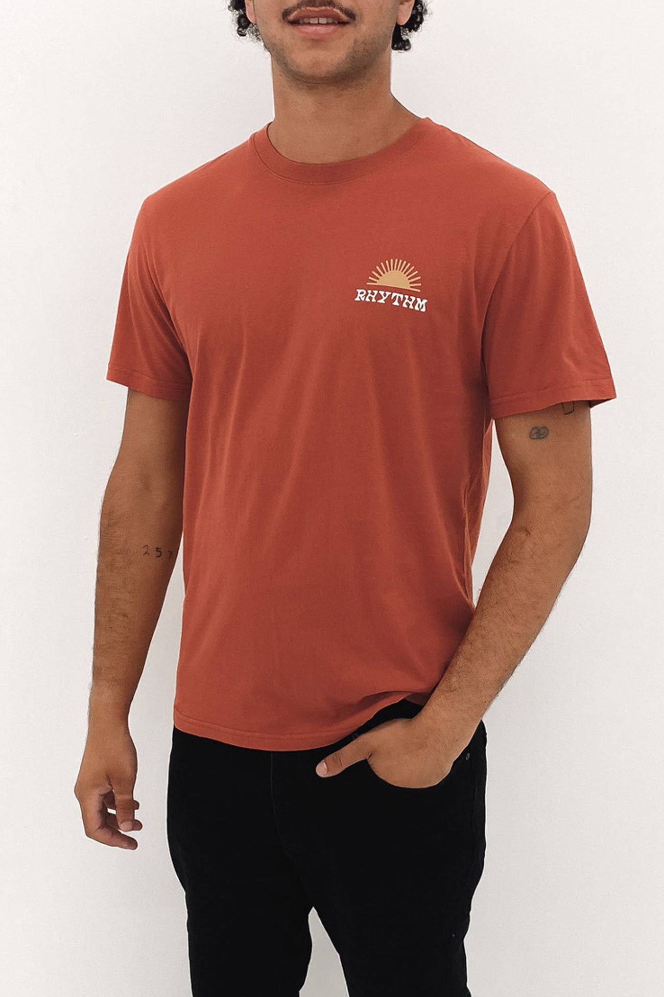 Awake Short Sleeve T-Shirt Rust