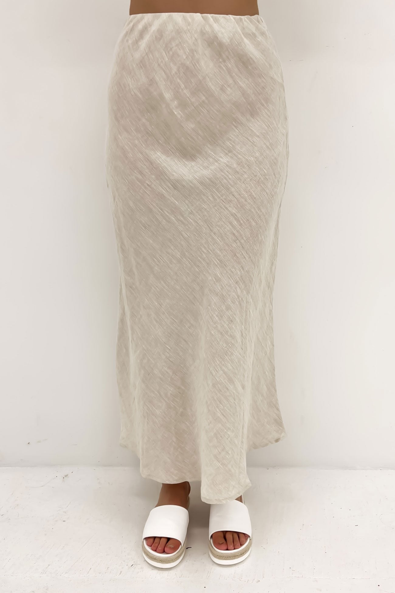 Azariah Midi Skirt Oatmeal