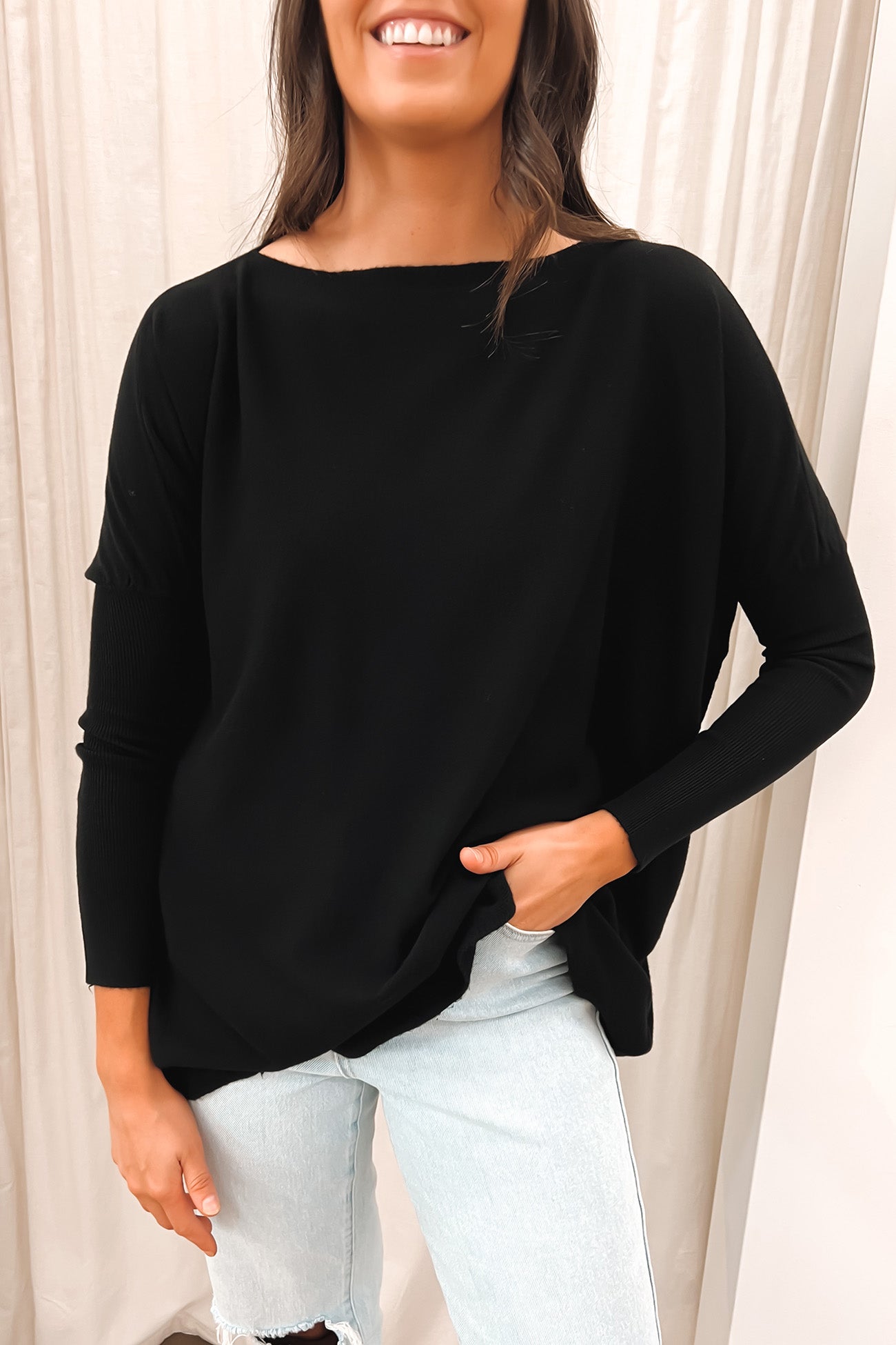 Aziza Knit Jumper Black