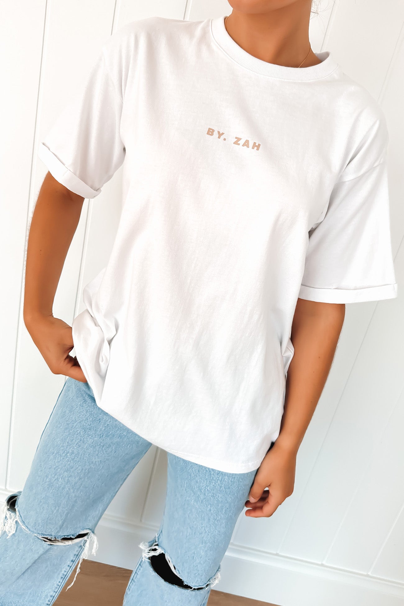 BZ Logo Tee White