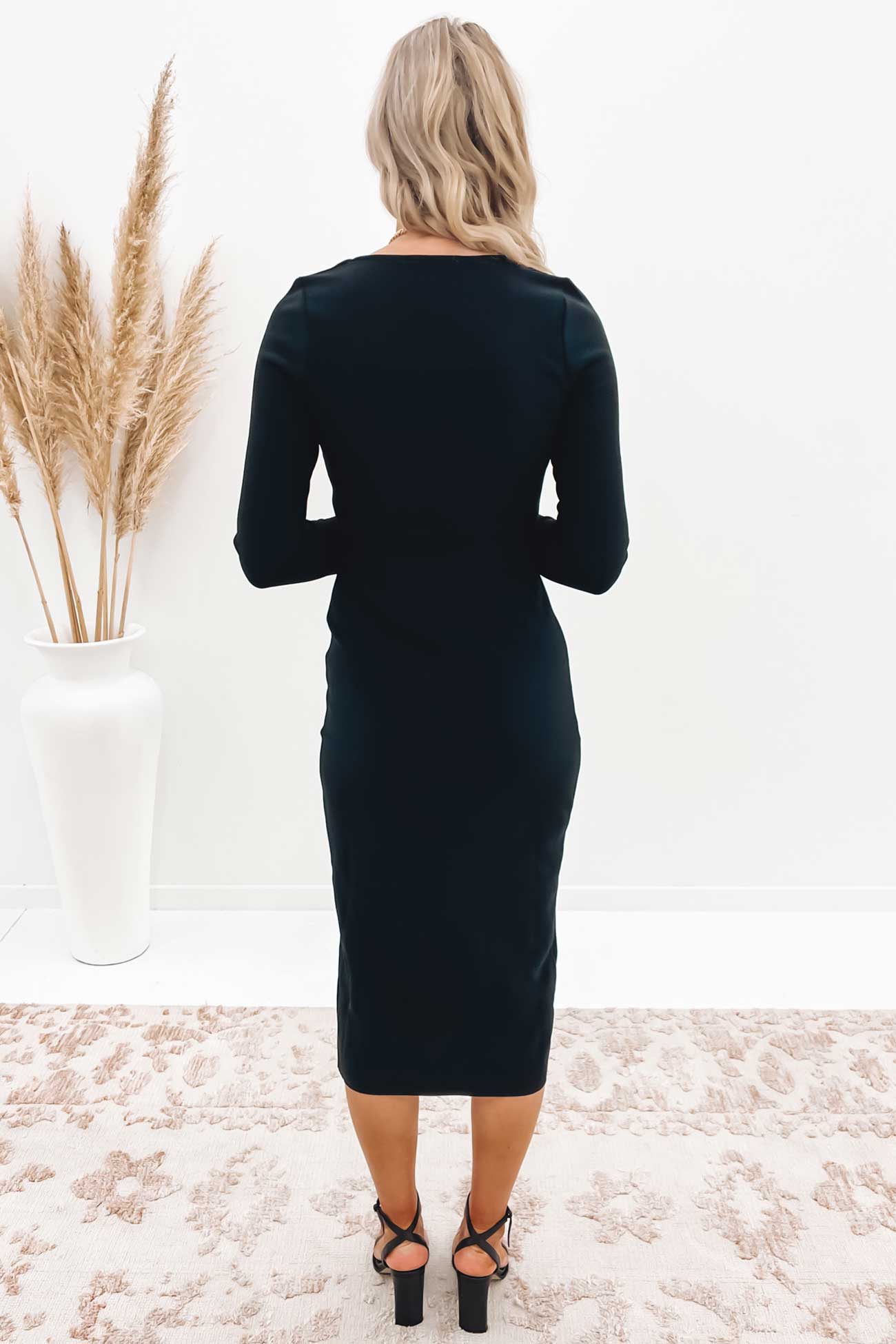 Barlow Midi Dress Black