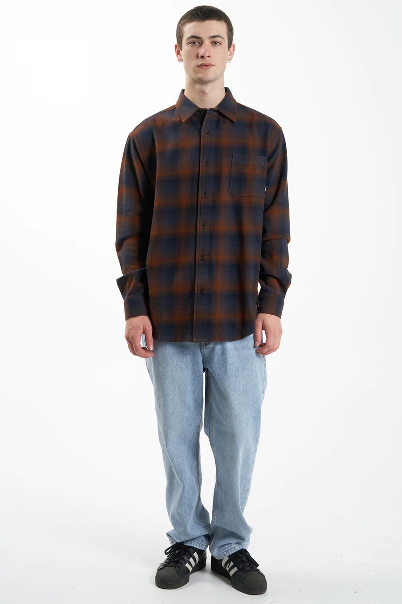 Barrio Flannel Shirt Midnight Blue