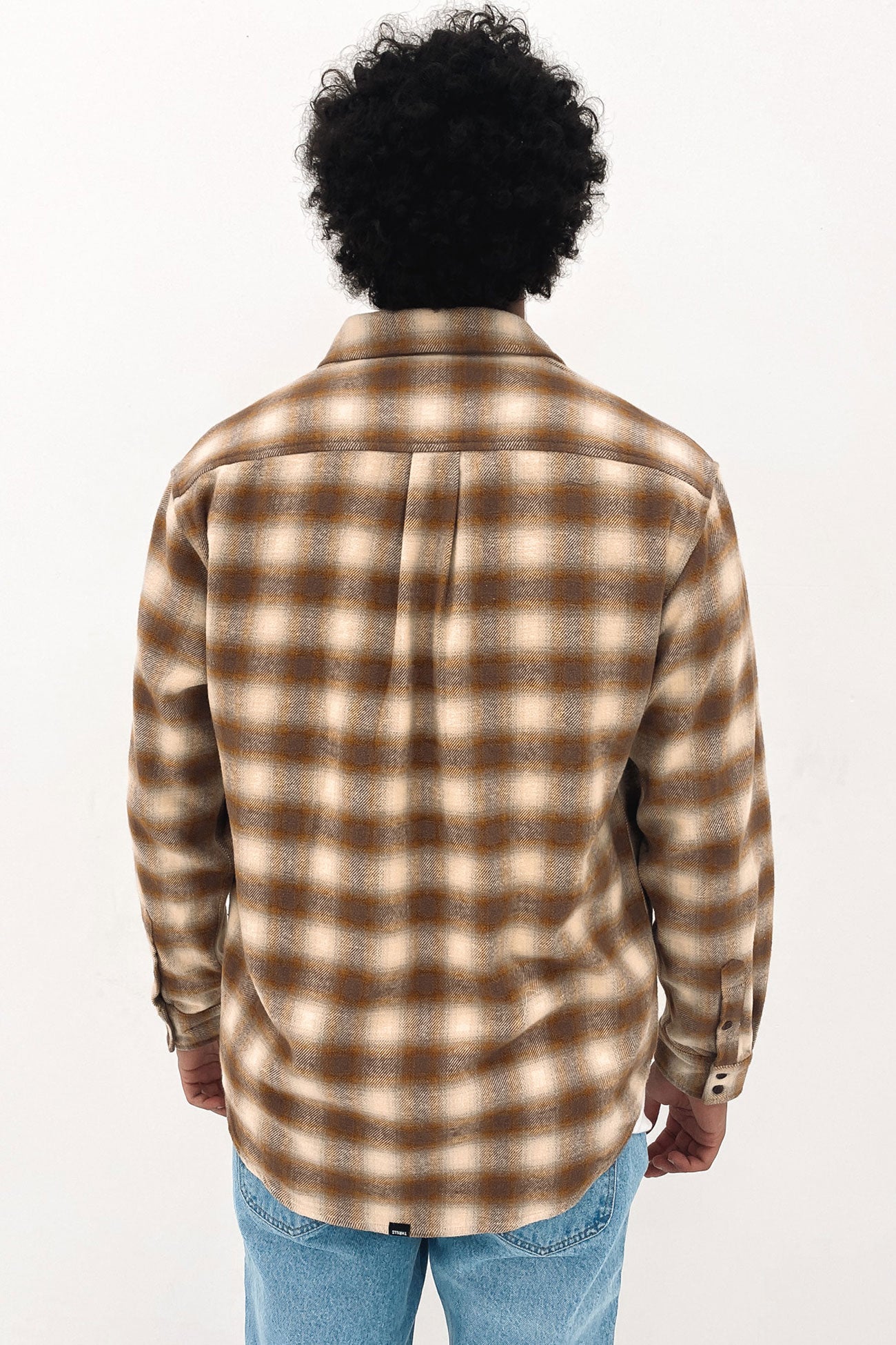 Barrio Long Sleeve Flannel Shirt Stone