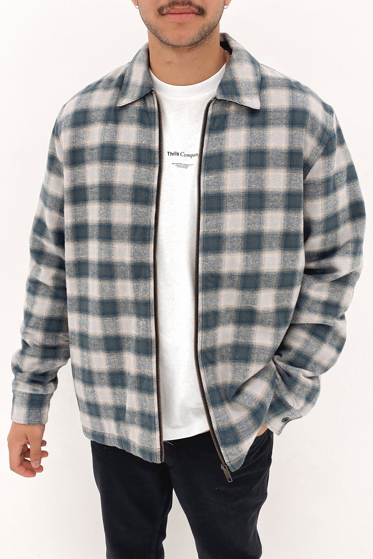 Barrio Quilt Flannel Jacket Petrol