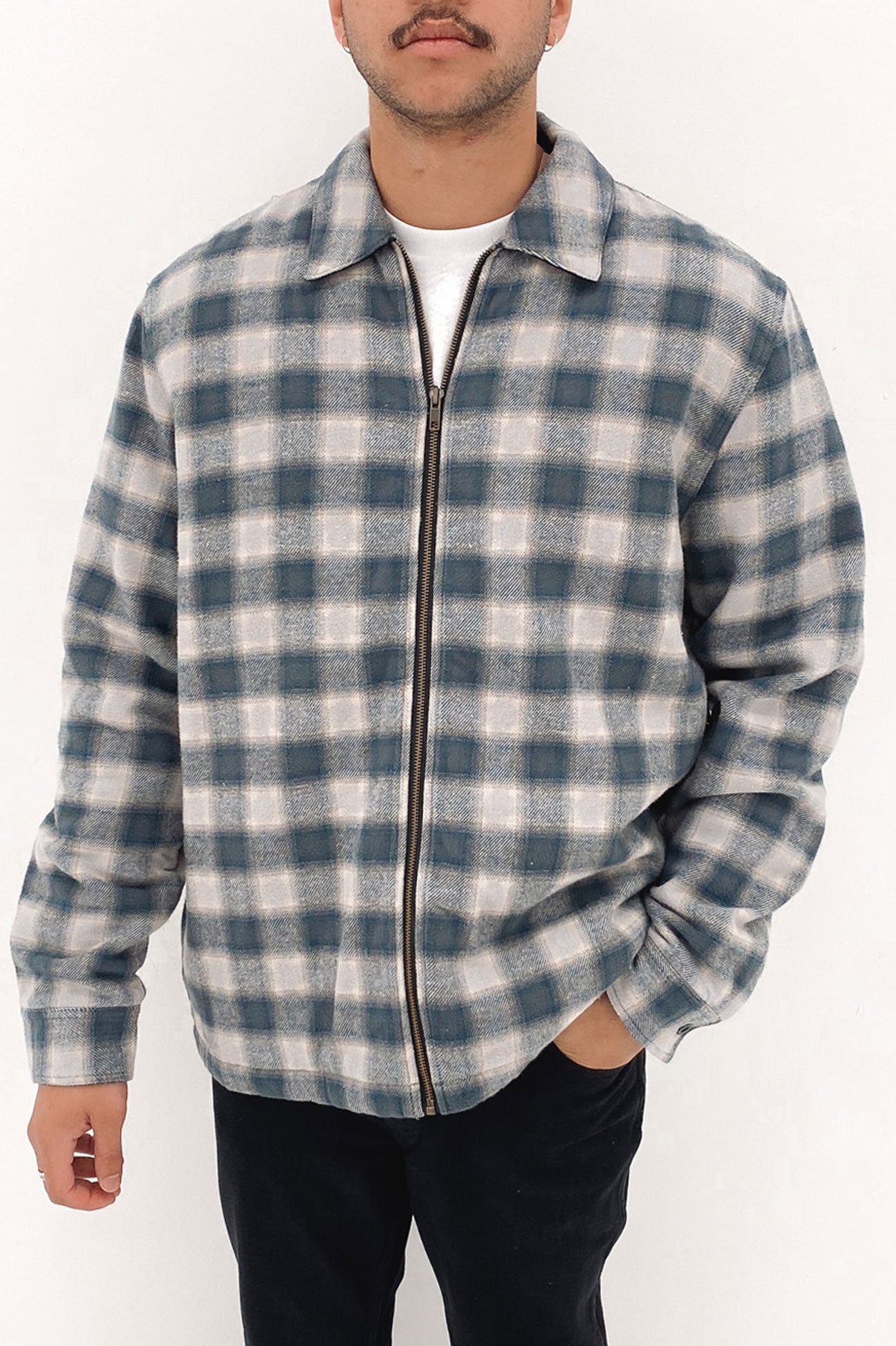 Barrio Quilt Flannel Jacket Petrol