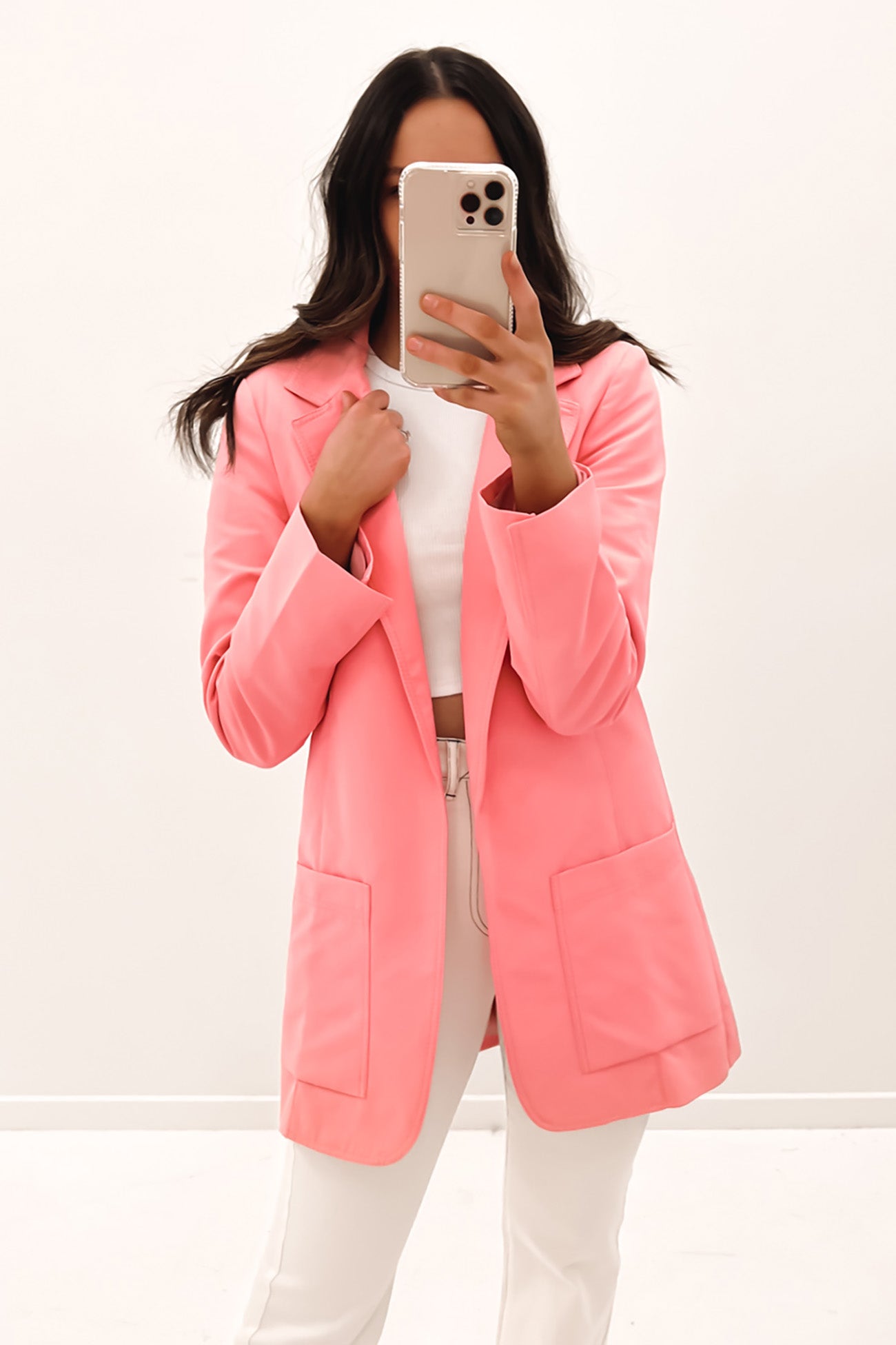 Bryn Blazer Flesh Pink