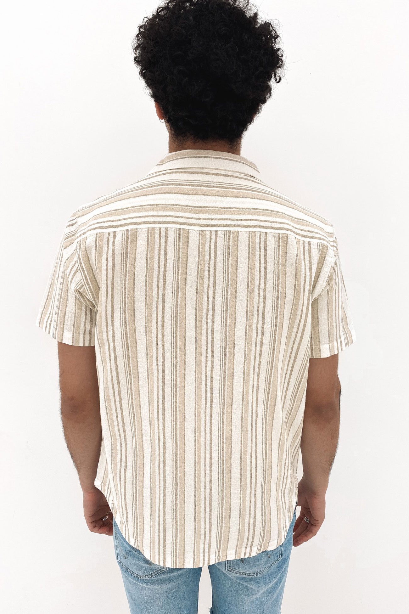 Beat Stripe Short Sleeve Shirt Natural