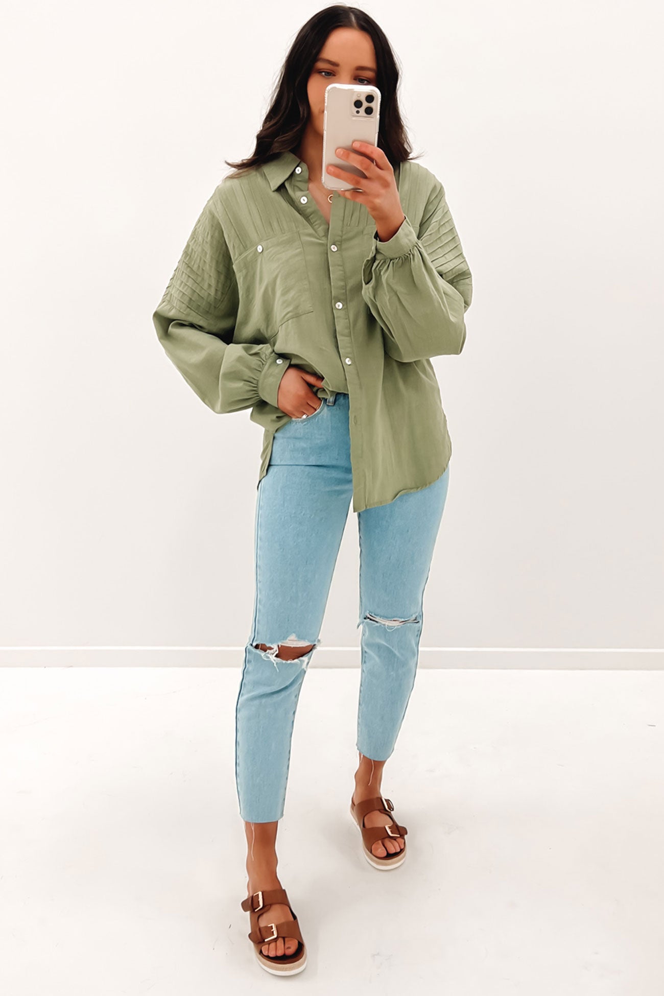 Belle Shirt Khaki