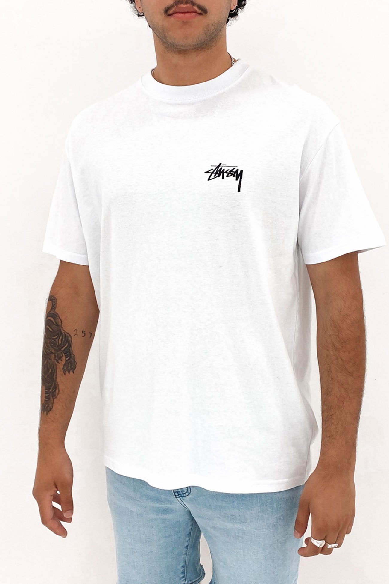 Big Stock Short Sleeve Tee White