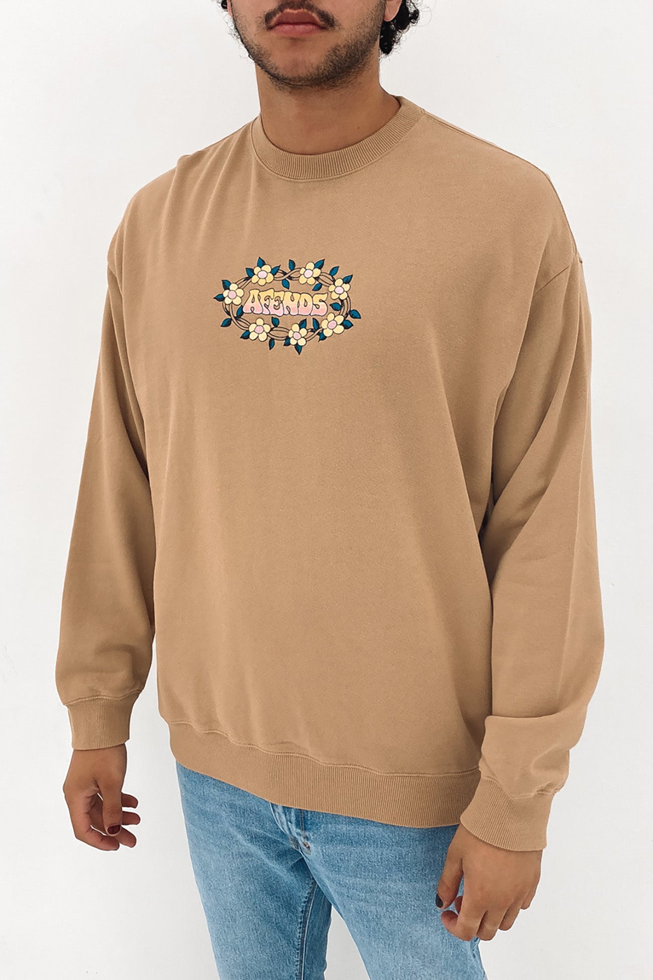 Bloom Recycled Crew Neck Tan