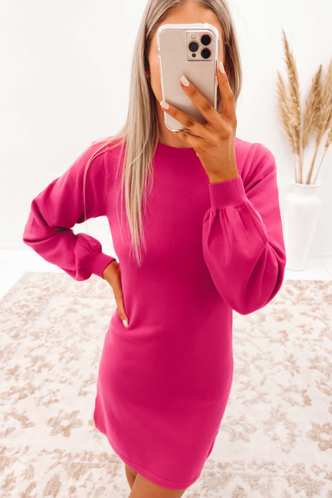 Bobbie Mini Dress Hot Pink