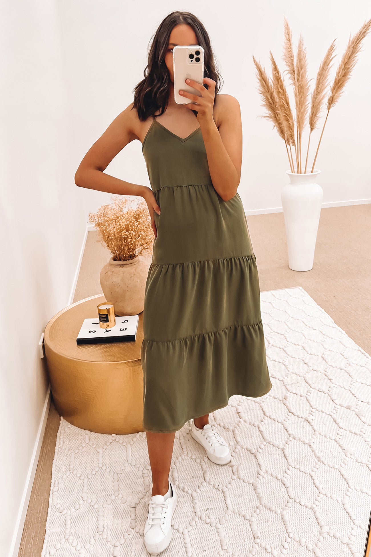 Bondi Midi Dress Khaki