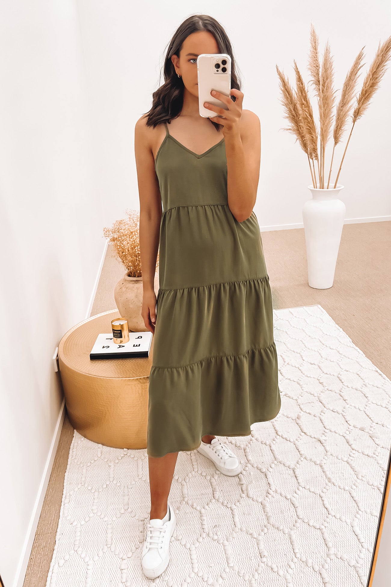 Bondi Midi Dress Khaki