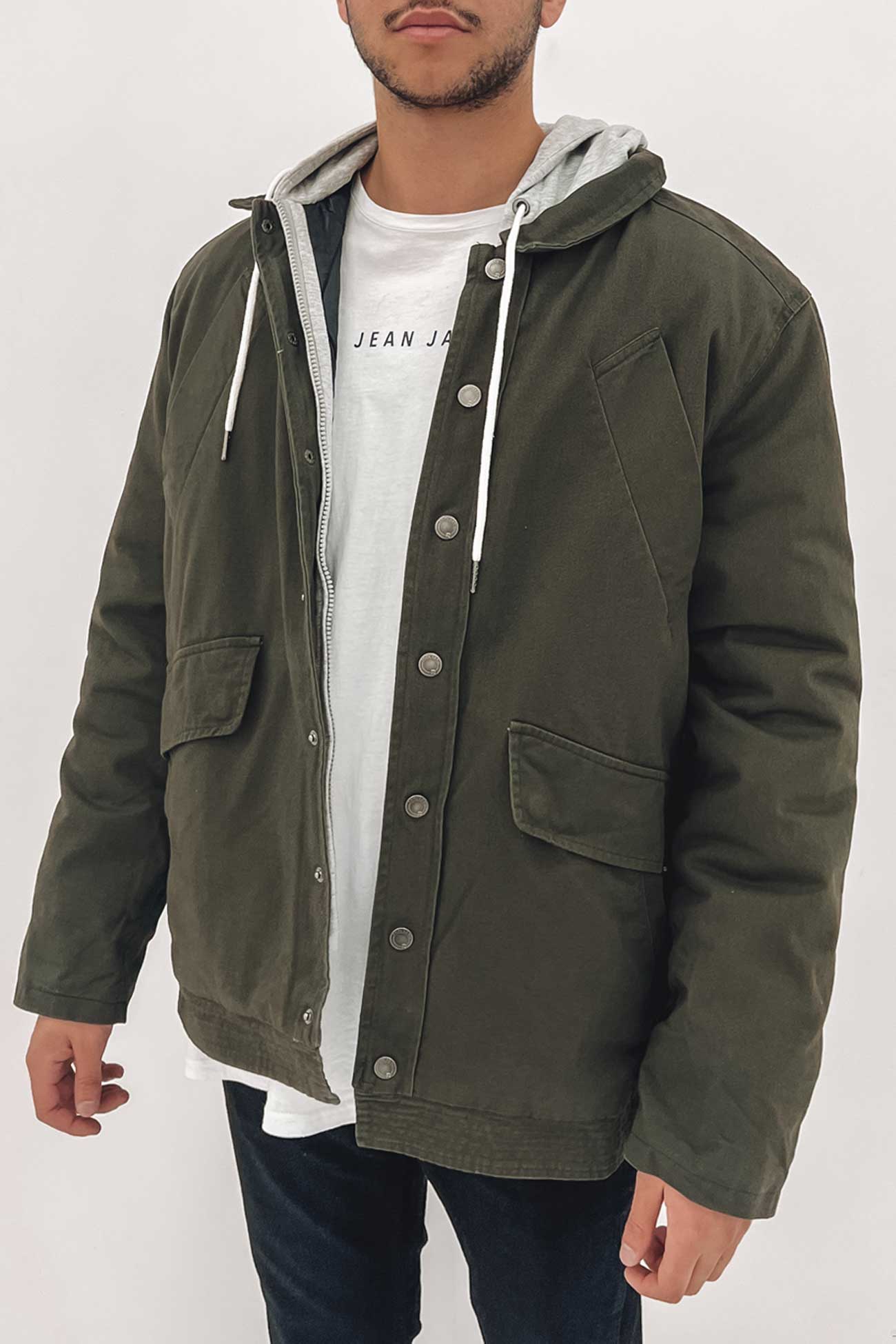 Border Jacket Khaki