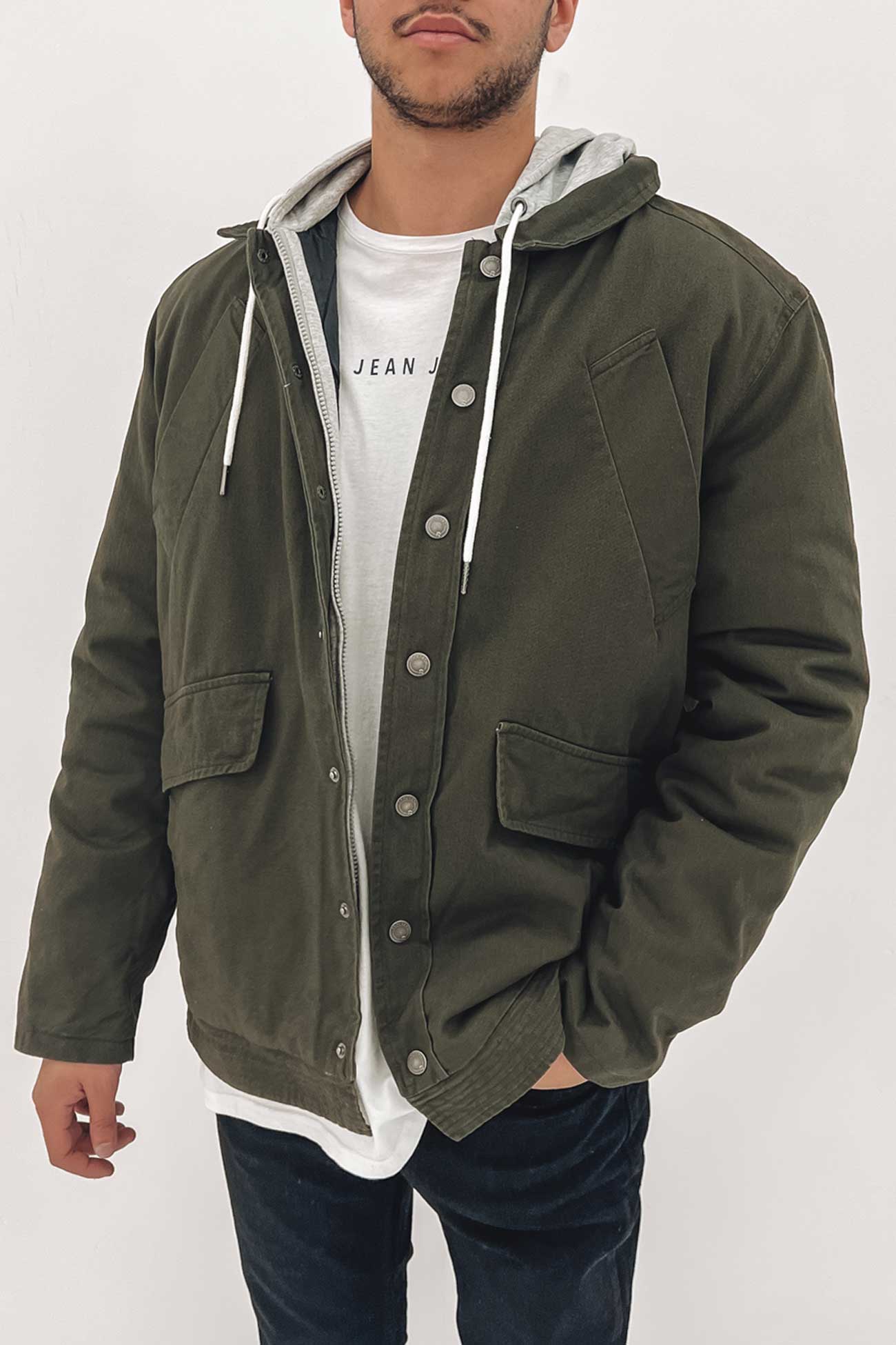 Border Jacket Khaki