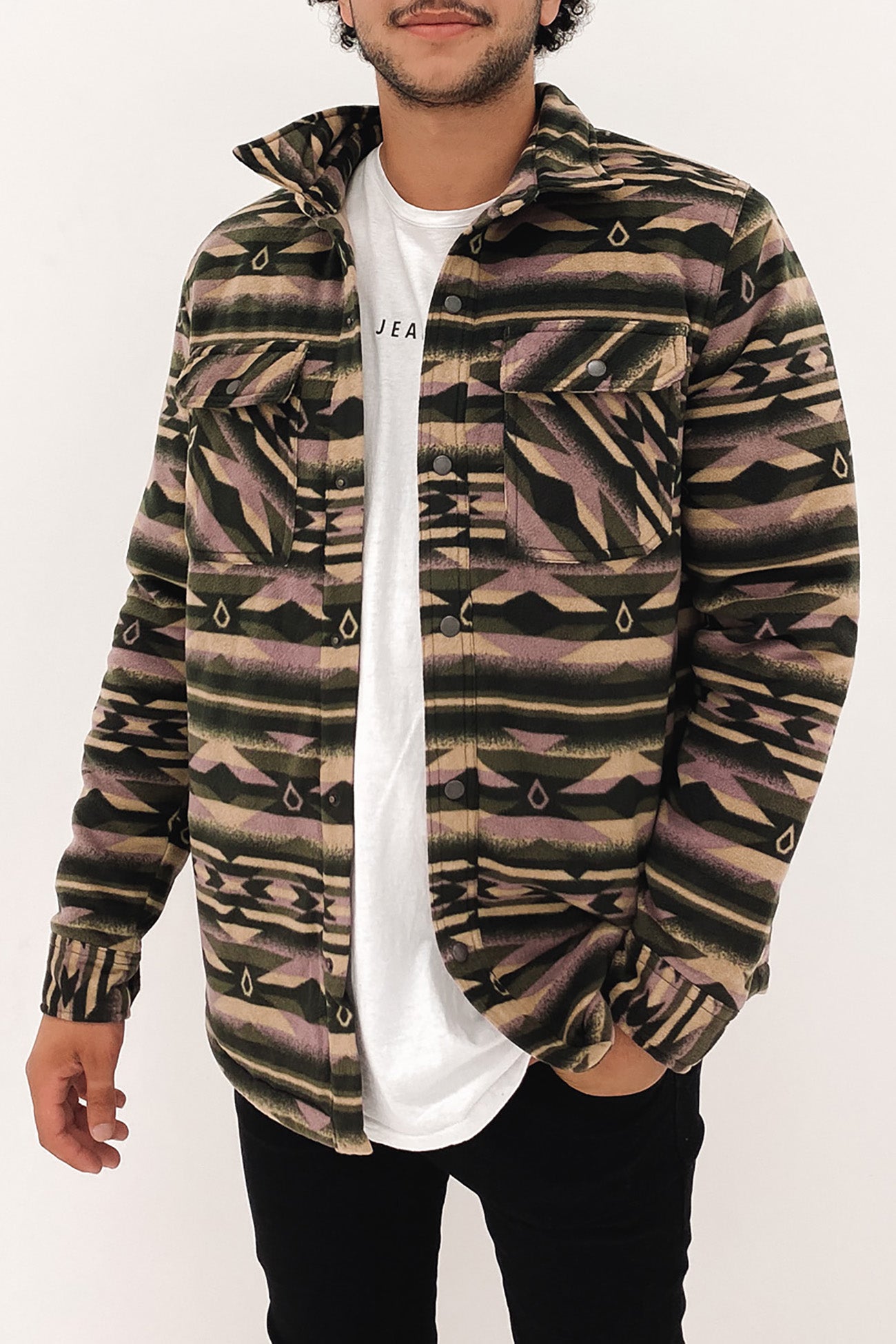 Bowered Fleece Long Sleeve Military