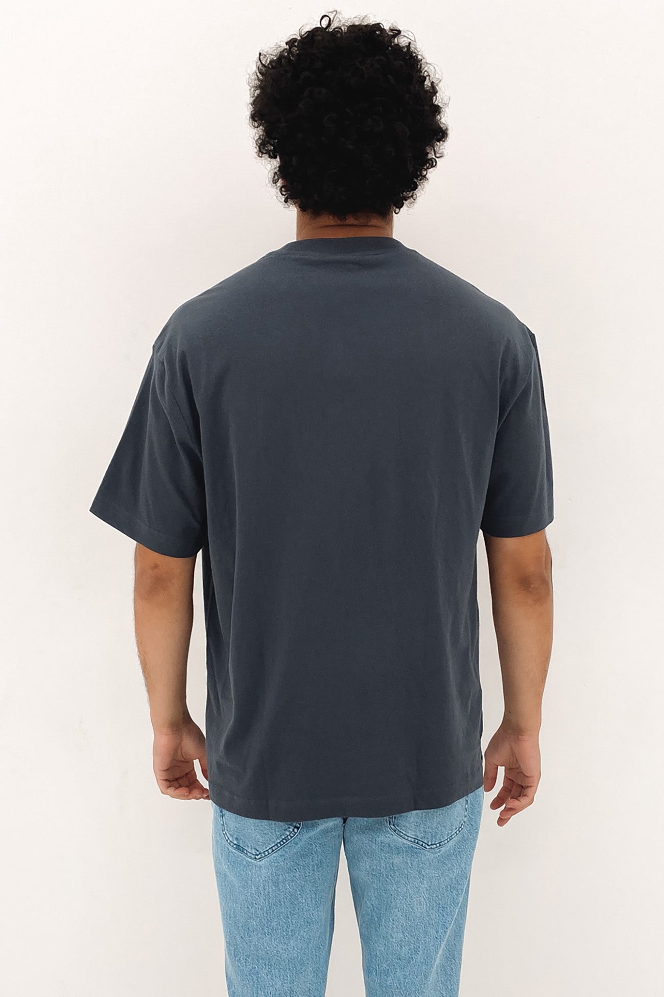 Denim Co Boxed Tee Concrete Navy