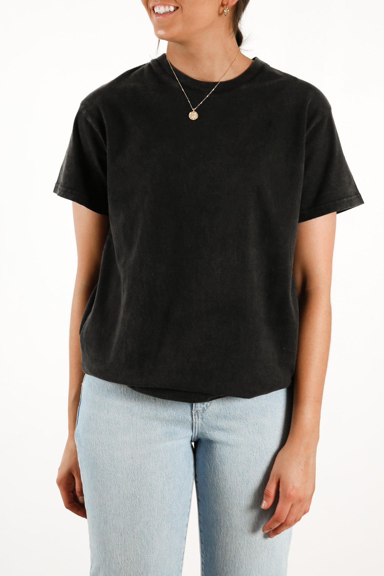 Boyfriend Tee Washed Black